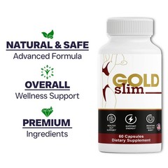 Gold Slim Capsules, GoldSlim Advanced Metabolic Formula for Weight Loss – 6 Pack