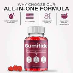 Gumitide Weight Management Gummies, Gumitide Supplement (60/120/180 Gummies)