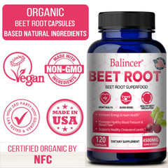 Organic Beet Root 2500mg – Improves Athletic Performance And Digestive Health