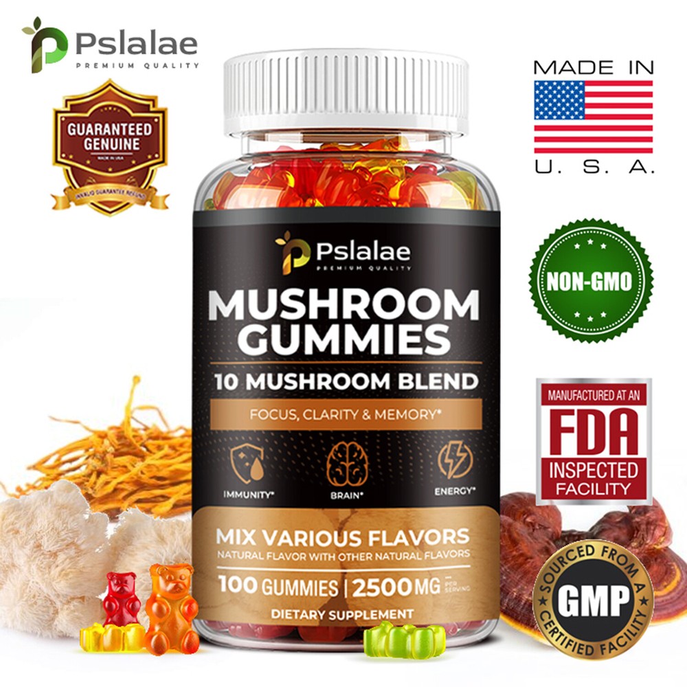 Mushroom 2500mg – Improve Memory & Attention – Lion’s Mane, Maitake, Cordyceps
