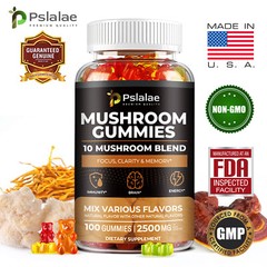 Mushroom 2500mg – Improve Memory & Attention – Lion’s Mane, Maitake, Cordyceps