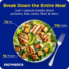 Enzymedica Digest Basic – Digestive Enzyme 30 Count (Pack of 1), No Color