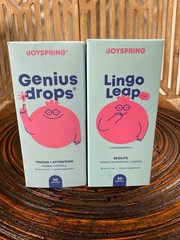 JoySpring Genius Drops & Lingo Leap Drops Herbal Bundle Kids Vitamin