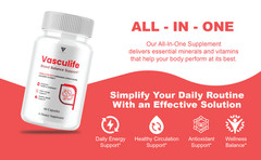 (3 Pack) Vasculife Blood Balance, Vasculife Advanced Blood Health (180 Capsules)