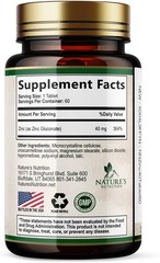 Zinc Supplements – High Potency Zinc 40mg Per Tablet – Best Zinc Supplement f…