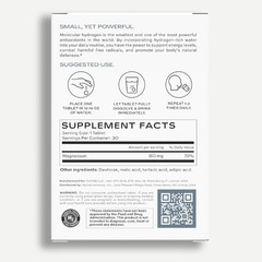 Molecular Hydrogen Tablets with Magnesium -12 PPM Hydrogen Tablets for Drinking
