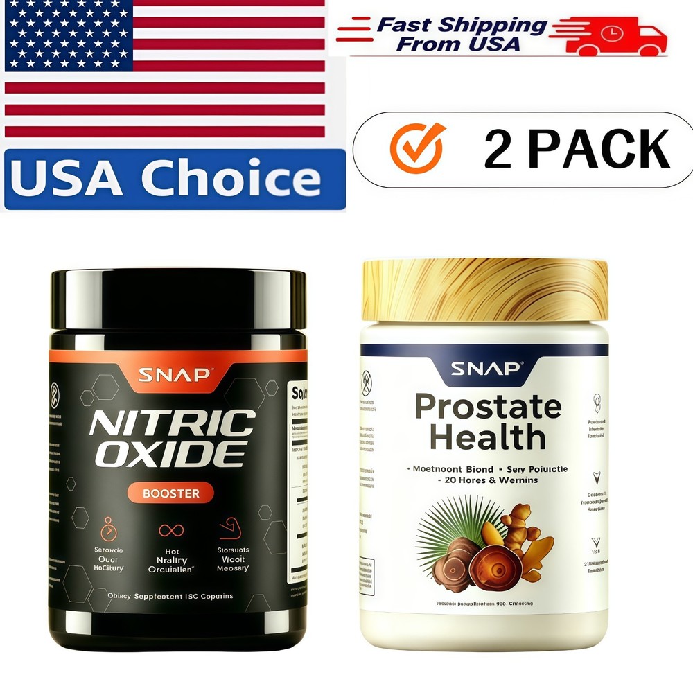 SNAP Prostate Health Nitric Oxide Bundle Saw Palmetto L-Arginine L-Citrulline