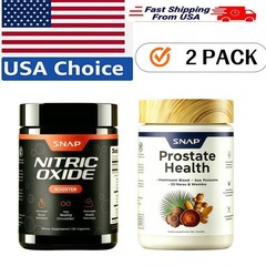SNAP Prostate Health Nitric Oxide Bundle Saw Palmetto L-Arginine L-Citrulline