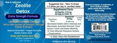 Liquified Zeolite Extra Strength x 2 in GLASS BOTTLE No Plastic, Liquid Detox