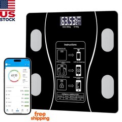 High Precision with Backlit Display Digital Body Weight Scale Bluetooth Bathroom