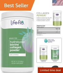 LifeFlo Hydrolyzed Bovine Collagen, Grass Fed | 12.7oz for Vibrant Skin & Joints