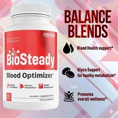 (3 pack) BioSteady Blood Health Support Dietary Supplement – ( 180 Capsules )
