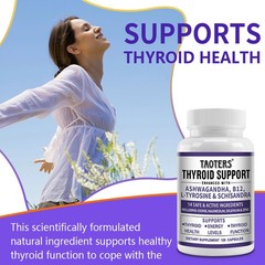 Thyroid Support With Iodine Boost Energy Metabolism Weight Loss 120 Capsules