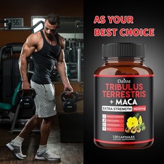 Tribulus Terrestris+Maca Improve Energy Endurance Support Movement 30-120 Pills