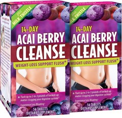 2PK Applied Nutrition 14-Day Acai Berry Cleanse Dietary Supplement (56 Tablets)