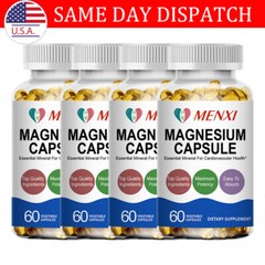 Magnesium Glycinate High Absorption,Improved Sleep,Stress& Anxiety Relief 500MG
