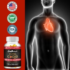 Ultra CoQ10 100mg – Vitamin E – Heart and Cardiovascular Health, Energy Support