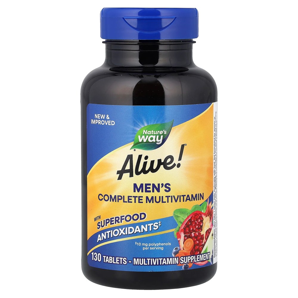 2 X Nature’s Way, Alive!� Men’s Complete Multivitamin, 130 Tablets