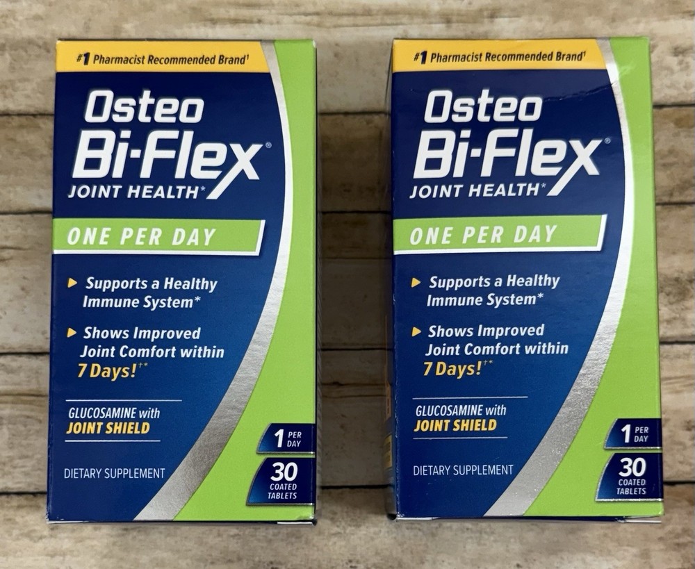(2X) Osteo Bi-Flex Glucosamine Joint Health +Vitamin D3 30 Tablets ea Exp 8/2027