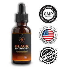 (6 Pack) Black Sugar Protect Drops Advanced Blood Support Supplement