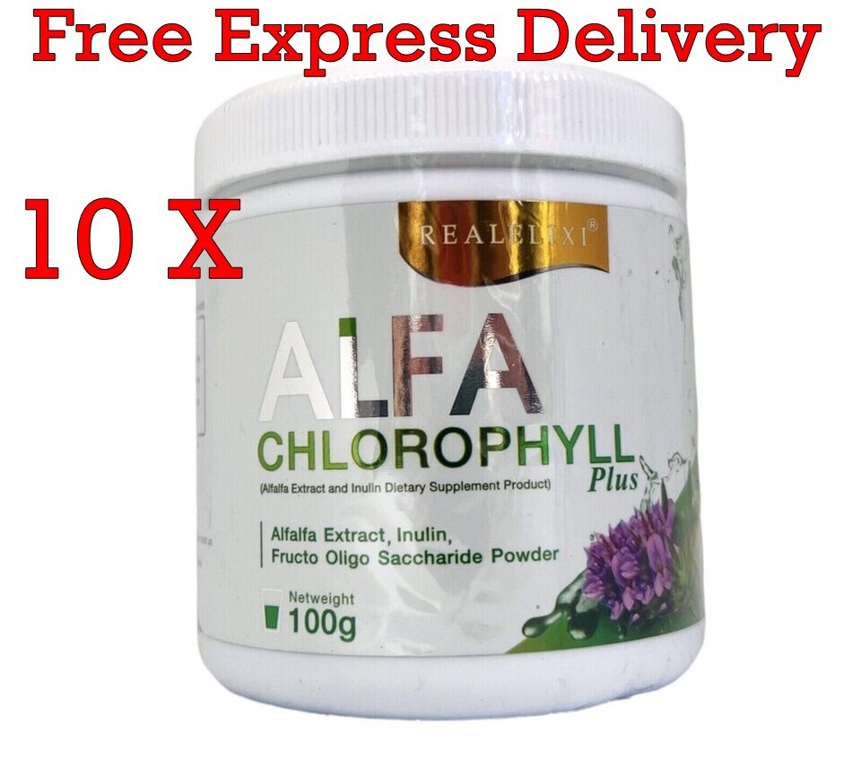 Real Elixir Alfa Chlorophyll Plus Diet Supplement Detox Anti Aging Rich Vitamins
