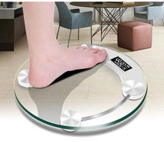Lcd Display High-definition Digital Scale Round Shape Bathroom Body Weight Scale