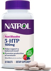 5-HTP 100mg Fast Dissolve Tablets – Mood Support & Serotonin Boost, 30 Berry Tab