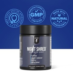 Night Time Fat Burner & Sleep Support – Ashwagandha, 5-HTP, CLA, Melatonin, 60 V
