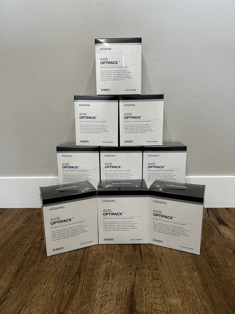 Brand New/Sealed! MODERE AXIS OPTIPACK, Bioceutical Nutrition For Optimal Health