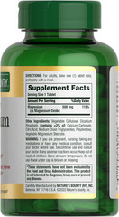 Magnesium Supplements – Magnesium 500 Mg Tablets for Bone & Muscle Health, 200 C