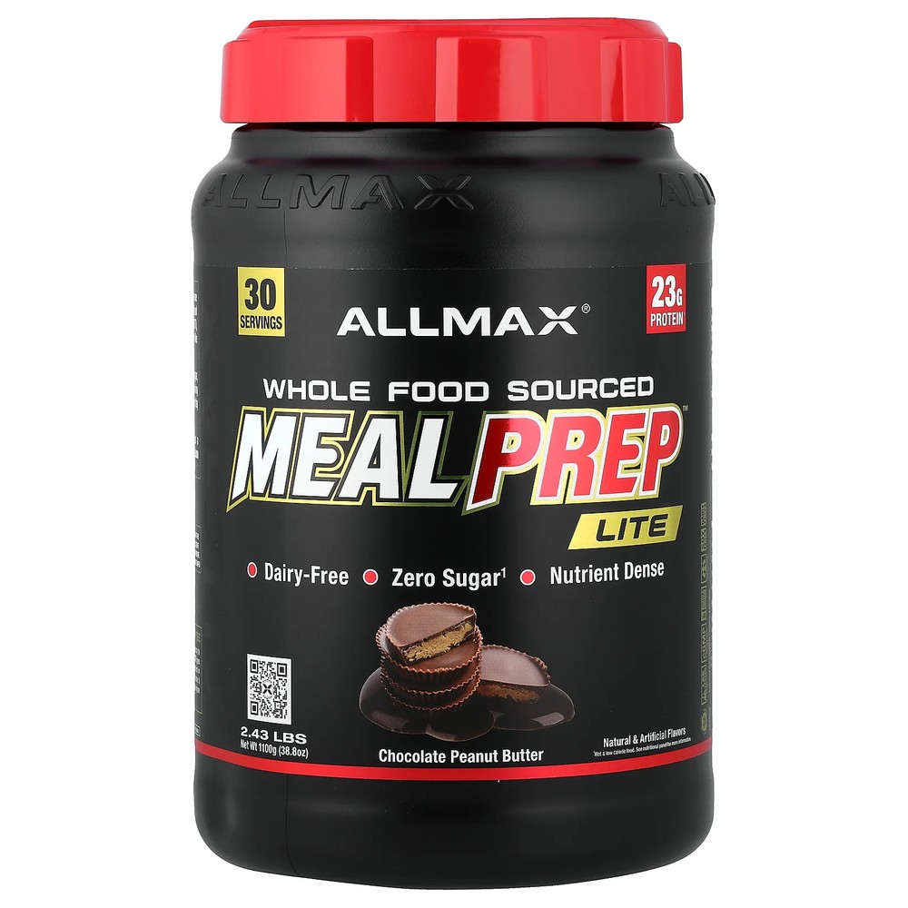 2 X ALLMAX, Meal Prep� Lite, Chocolate Peanut Butter, 2.43 lbs (38.8 oz)