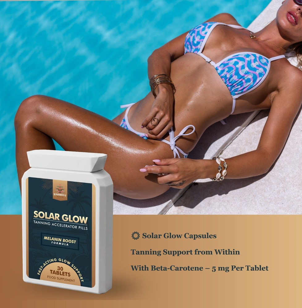 Tanning Accelerator Pills Harmony Haven Solar Glow Melanin Support