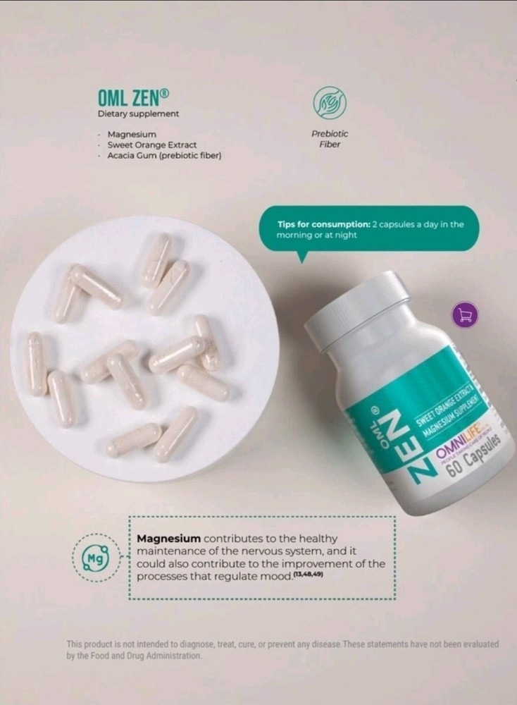 Oml ZEN Bottle with 60 capsules Omnilife