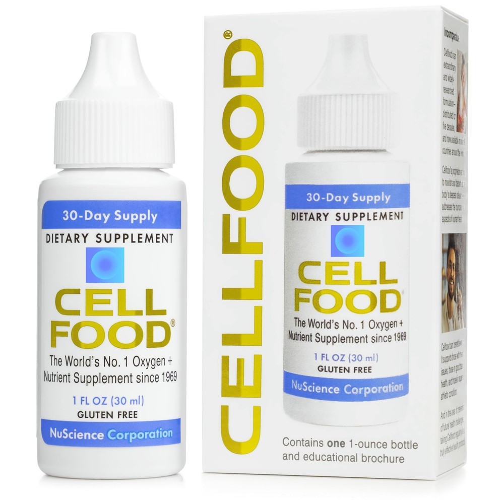 Cellfood Oxygen Boost, 1 fl oz Liquid Oxygen Supplement for Lymphatic Draina…