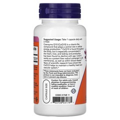 2 X NOW Foods, CoQ10, 200 mg, 60 Veg Capsules