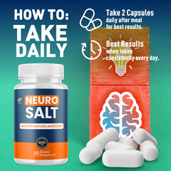 (3 Pack) Neuro Salt Advanced Brain Max Support Supplement NeuroSalt 180 Capsules