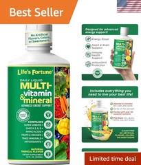 -Friendly Life’s Fortune Liquid Multivitamin – 32 oz for Energy & Immunity