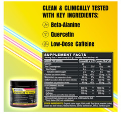 BODi Energize Pre Workout Strawberry Lemonade 40 Servings Energy Focus Supplemen