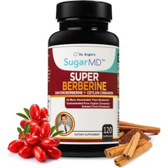 SugarMD Super Berberine 120 Capsules 250 mg Dihydroberberine Ceylon Blood Sugar