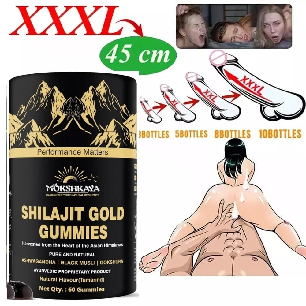 Premium Shilajit Gummies for Energy & Focus Himalayan Gold Grade 60 Pack offer++