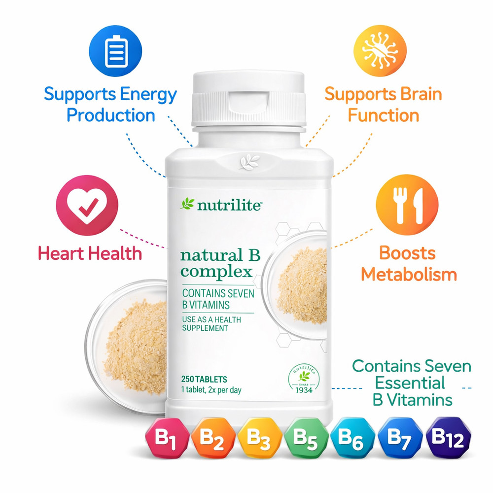 Nutrilite Natural B Complex – 250 tab (Shipping From Malaysia)