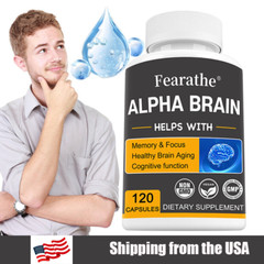 Brain Support Supplement – Support Healthy Brain Function Boost Focus 120 Caps
