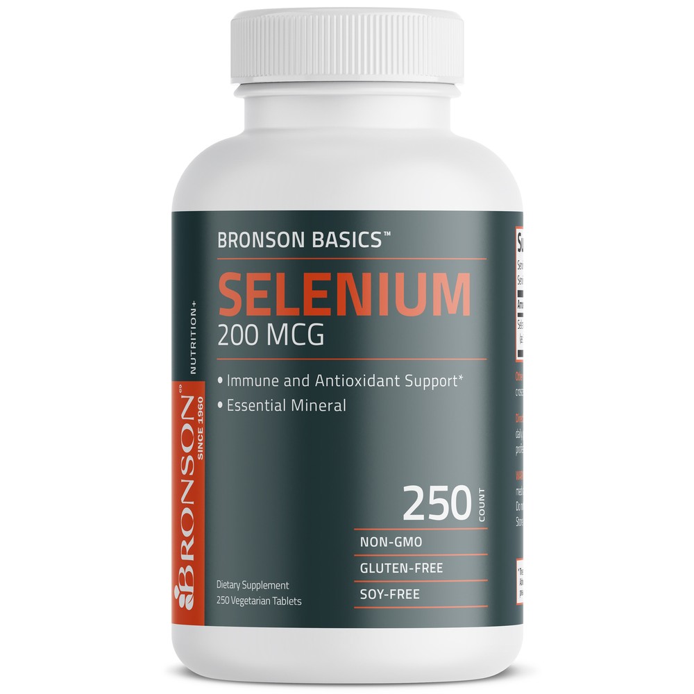 Bronson Selenium 200 mcg 250 Vegetarian Tablets