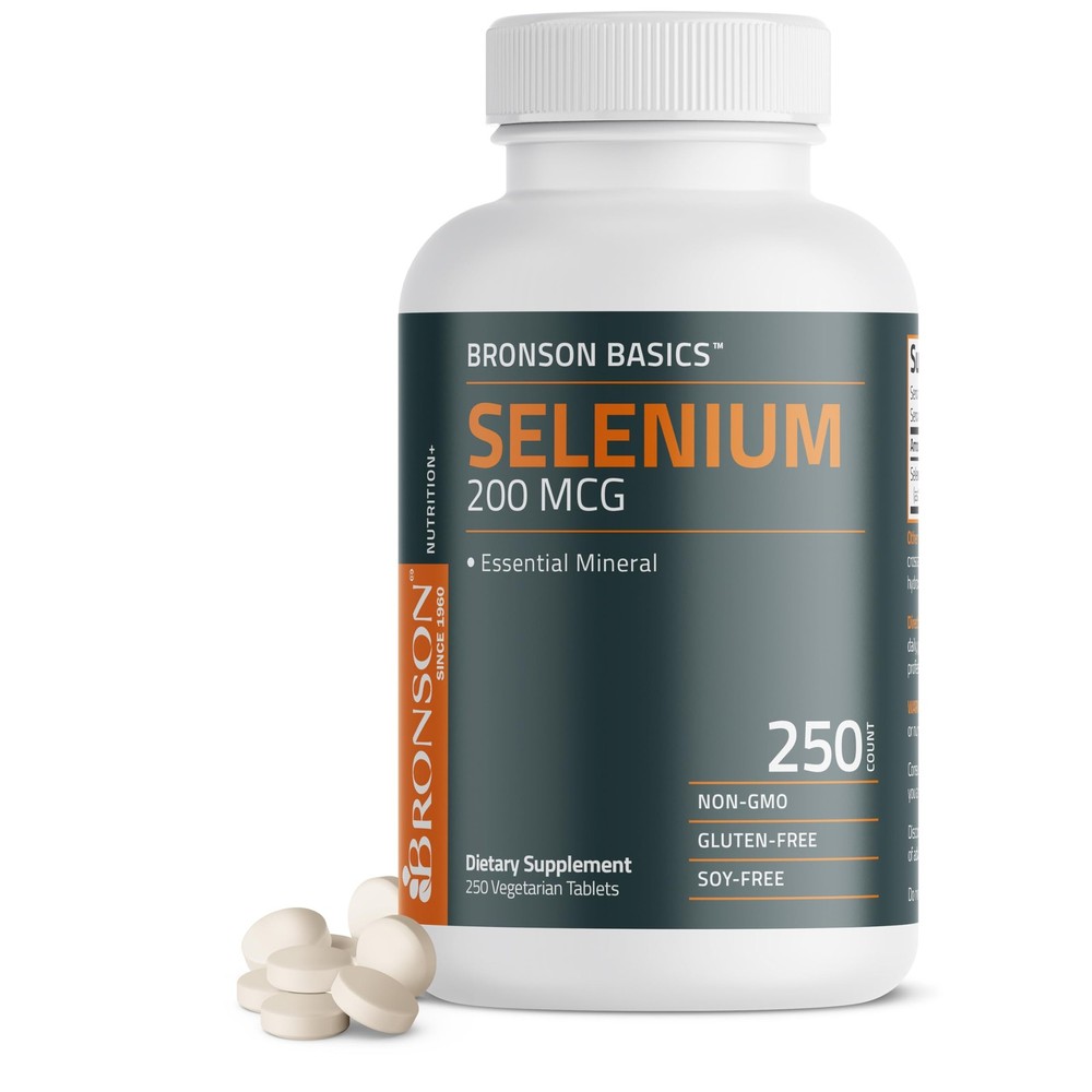 Bronson Selenium 200 mcg Immune & Antioxidant Support 250 Count (Pack of 1)