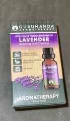 Gurunanda Aromatherapy, 100% Pure & Natural Lavender Essential Oil, A. NIB.Relax