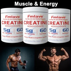 Micronized Creatine Monohydrate Powder 300g, 60 Servings, Unflavored, Non-GMO