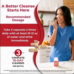 Super Colon Cleanse 120 Capsules Health Plus Gentle Detox GF Exp 5/27 NEW/SEALED