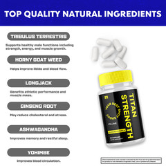 Titan Strength Capsule Advanced Formula Support Performance & Energy (5 Pack)