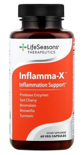 LIFE SEASONS INFLAMMA-X. INFLAMMATION SUPPORT. EXP 8/2027
