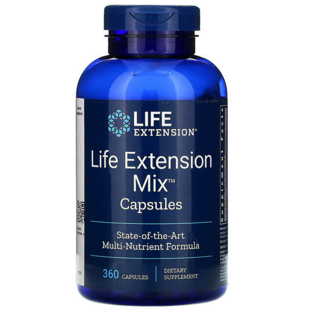 Life Extension Mix Multi Vitamin – 360 Capsules – Newest Expiration